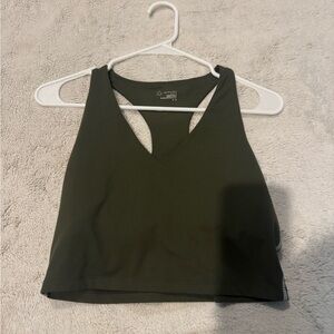 Womens Medium Offline Olive Green Crop Top
